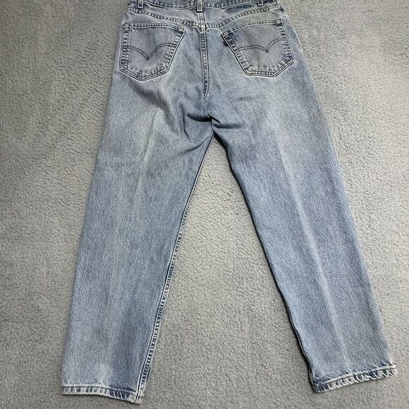 Levi's Other - Vintage‎ LEVI'S 586 Distressed  Denim Blue Jeans Relaxed Straight Leg W34 L30